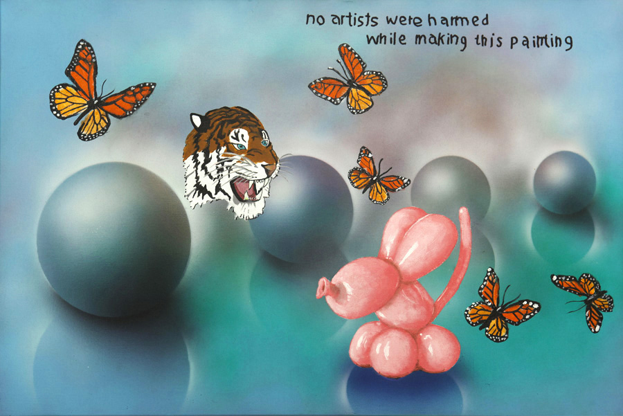 no artists were harmed while making this painting